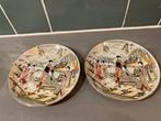 Twee Japanse decoratieve borden, Ophalen
