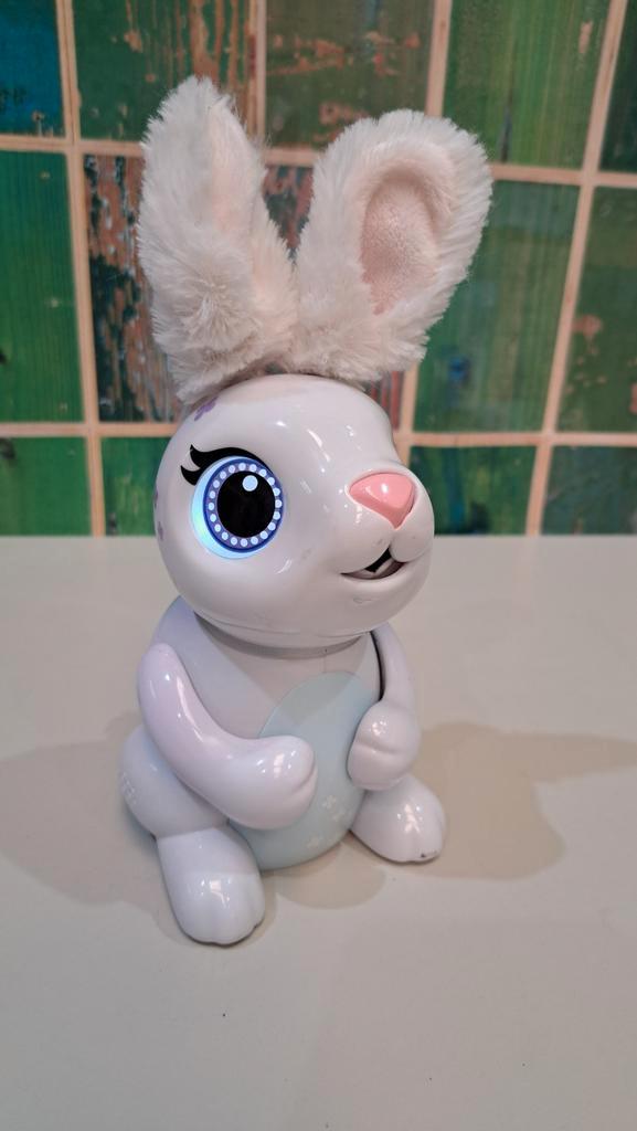 Zoomer Hongerig Konijn - Wit Speelgoedrobot, Kinderen en Baby's, Speelgoed | Overig, Zo goed als nieuw, Jongen of Meisje, Ophalen of Verzenden