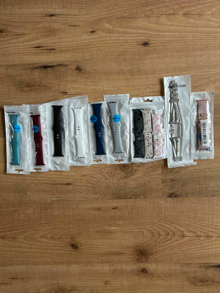 Apple Watch bandjes - Diverse kleuren en stijlen, Sieraden, Tassen en Uiterlijk, Smartwatches, Nieuw, iOS, Blauw, Hartslag, Waterdicht