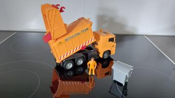 Zgan Dickie vuilniswagen / vuilnisauto incl. poppetje vuilco beschikbaar voor biedingen