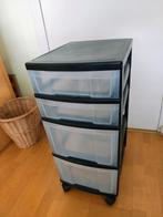 Rolbaar ladekastje, Huis en Inrichting, Kasten | Ladekasten, Gebruikt, 3 of 4 laden, Minder dan 100 cm, 25 tot 50 cm