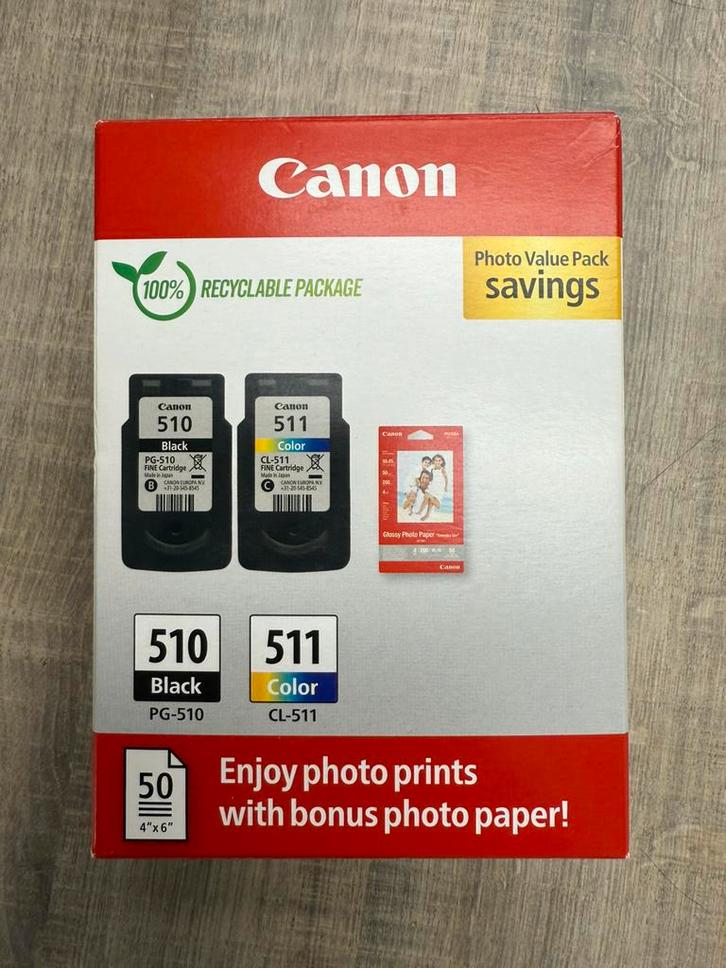 Cartridge 510 - 511 CANON printer, Computers en Software, Printers, Nieuw, Printer, Ophalen of Verzenden