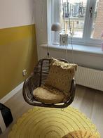 hangstoel, Huis en Inrichting, Stoelen, Ophalen, Bruin, Riet of Rotan, Zo goed als nieuw