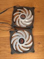 Dutzo RGB Case Fans (2 stuks), Ophalen of Verzenden, Gebruikt, Luchtkoeling