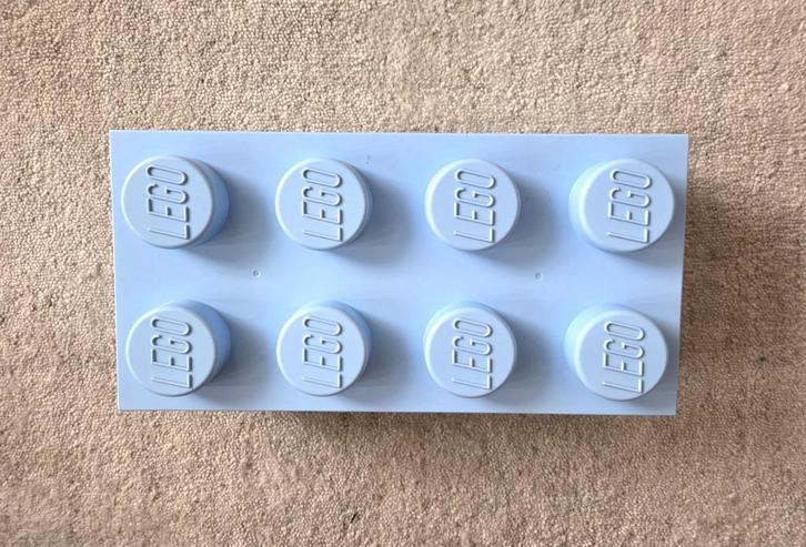 Lego - XXL Opbergdoos met 8 noppen - Lichtblauw, Kinderen en Baby's, Speelgoed | Duplo en Lego, Zo goed als nieuw, Lego, Ophalen of Verzenden