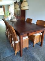 Tafel s, Ophalen of Verzenden, Zo goed als nieuw, Klassiek landelijk, 8 stoelen of meer