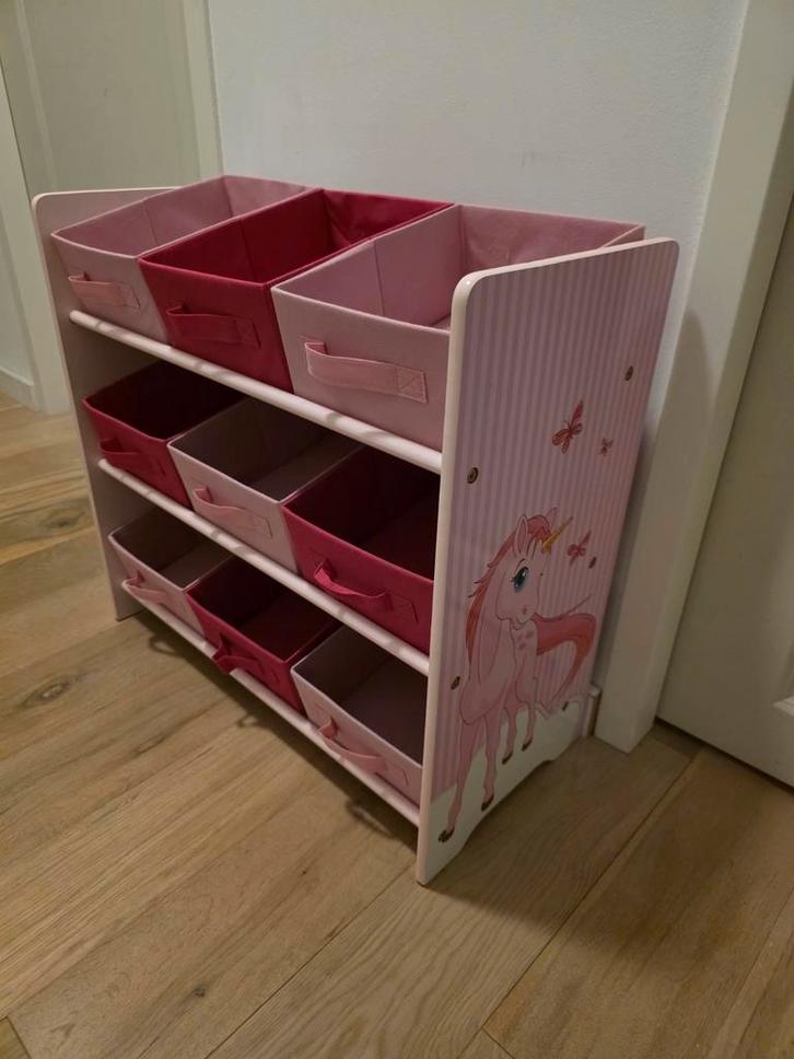 Roze Unicorn Kastje met Bakken, Kinderen en Baby's, Kinderkamer | Commodes en Kasten, Gebruikt, Kast, Minder dan 90 cm, Minder dan 75 cm