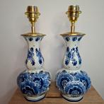 Set van 2 handgemaakte Delfts blauwe vaaslampen, Ophalen of Verzenden