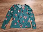 King Louie shirt groen in maat S / 36 met bloemenprint, Ophalen of Verzenden, Lange mouw, Maat 36 (S), Gedragen