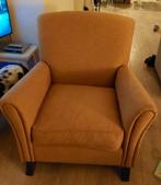 Mooie okergele fauteuil, Huis en Inrichting, Fauteuils, Ophalen, Gebruikt, 75 tot 100 cm, 75 tot 100 cm