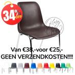 Kuipstoel Helene bruin kantinestoel stapelstoel zaalstoel, Bruin, Everardo, Info@everardo.nl, Ophalen of Verzenden