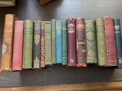 Mooie verzameling oude Engelse Poem boeken, Boeken, Encyclopedieën, Gelezen, Ophalen of Verzenden