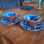 Porselein Japans Capucijner theekopjes met Koi karpers 1890, Ophalen of Verzenden