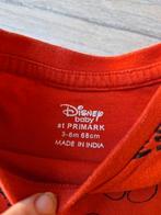 Rood Mickey mouse shirt maat 68 hh, Jongetje of Meisje, Onbekend, Ophalen of Verzenden, Zo goed als nieuw