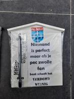 Leuke borden van voetbalclub pec zwolle, Ophalen of Verzenden, Nieuw