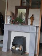 Antieke kachel met schouw - gratis af te halen!, Gebruikt, Houtkachel, Ophalen of Verzenden, Vrijstaand