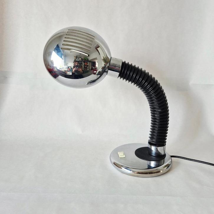 Bureaulamp 'Elbow' Targetti Sankey | Vintage tafellamp, Huis en Inrichting, Lampen | Tafellampen, Gebruikt, Minder dan 50 cm, Kunststof