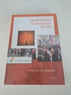 C.J. Loonstra - Hoofdlijnen Nederlands recht - tiende editie, Ophalen of Verzenden, Zo goed als nieuw, C.J. Loonstra
