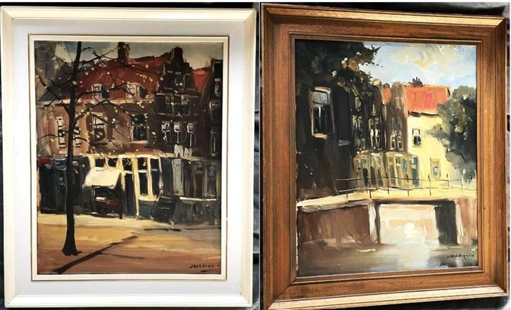 Jan Kelderman (1914-1990) - Amsterdam, Antiek en Kunst, Kunst | Schilderijen | Klassiek, Ophalen