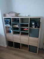 Kallax 147x147 12 vakken incl 4 deuren en 2 plankinzetten, Ophalen, Overige materialen, Met deur(en), 100 tot 150 cm