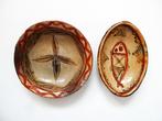 2 Antieke Berber schalen Berberschaal met vis en ster, Antiek en Kunst, Antiek | Keramiek en Aardewerk, Ophalen of Verzenden