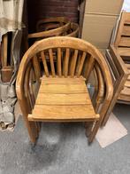 Teak houten tuinstoel , Naturel, stapelbaar, Design!, Ophalen of Verzenden, Nieuw, Teakhout, Stapelbaar