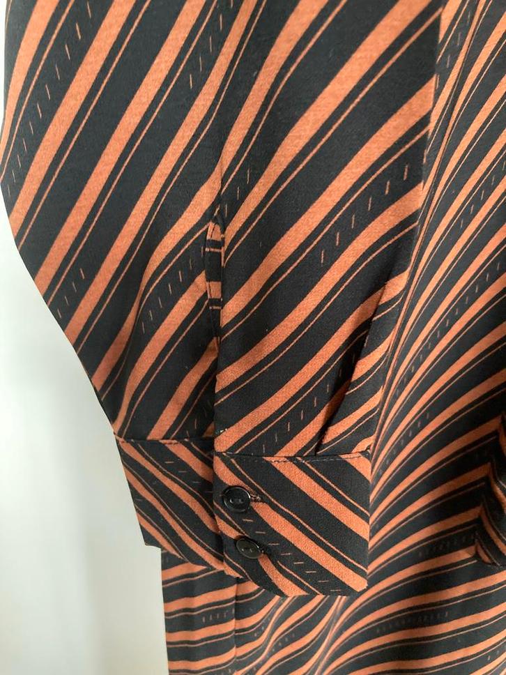 Zwart/bruin Gestreept Jurk Aware Vero Moda XL, Kleding | Dames, Jurken, Maat 46/48 (XL) of groter, Zwart, Knielengte, Ophalen of Verzenden