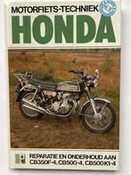 Honda CB350F-4, CB500-4, CB500K1-4 Motorfietstechniek *NIEUW, Motoren, Handleidingen en Instructieboekjes, Honda