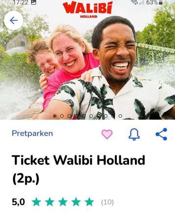 2 x toegang tickets Walibi beschikbaar voor biedingen
