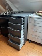 IKEA ALEX ladeblok donkergrijs/antraciet, 5 laden, Ophalen, Minder dan 50 cm, 5 laden of meer, Zo goed als nieuw