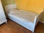 Kinderbed Rockwood Amalia wit inclusief bedlade, Ophalen, 180 cm of meer, 85 tot 100 cm, Lattenbodem