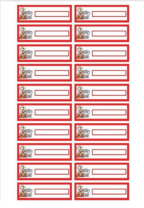 COUNTRY titelkaartjes voor JUKEBOXEN, 45 RPM boxen, Verzamelen, Automaten | Jukeboxen, Nieuw, Overige merken, 1950 tot 1960, Ophalen of Verzenden