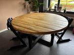 Ronde Mango Houten Eettafel - 150cm, Huis en Inrichting, Tafels | Eettafels, Ophalen, 100 tot 150 cm, Rond, Zo goed als nieuw