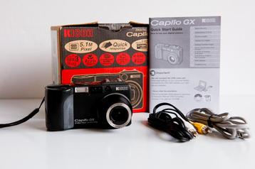 Ricoh Caplio GX 5.1 mp Digitale camera met Handleiding beschikbaar voor biedingen