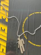 Nieuwe Billie Eilish ketting Blohsh zilveren kleur, Met hanger, Verzenden, Nieuw, Zilver