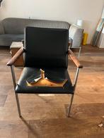 3x vintage Thereca eetkamerstoelen- opknapper, Huis en Inrichting, Stoelen, Ophalen, Gebruikt, Zwart, Eén