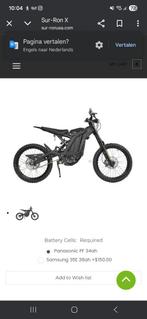 Sur-Ron Light Bee ruilen tegen motorscooter Vespa PX 80, Ophalen, Gebruikt, Maximaal 45 km/u, Overige modellen