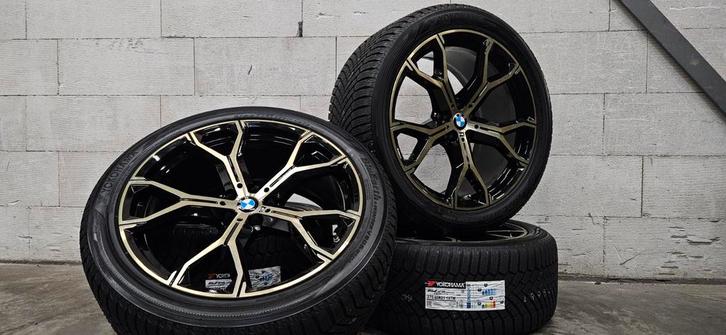 21" BMW 741M X5 X6 G05 G06 orig velgen winterbanden NIEUW, Auto-onderdelen, Banden en Velgen, Banden en Velgen, Winterbanden, 21 inch