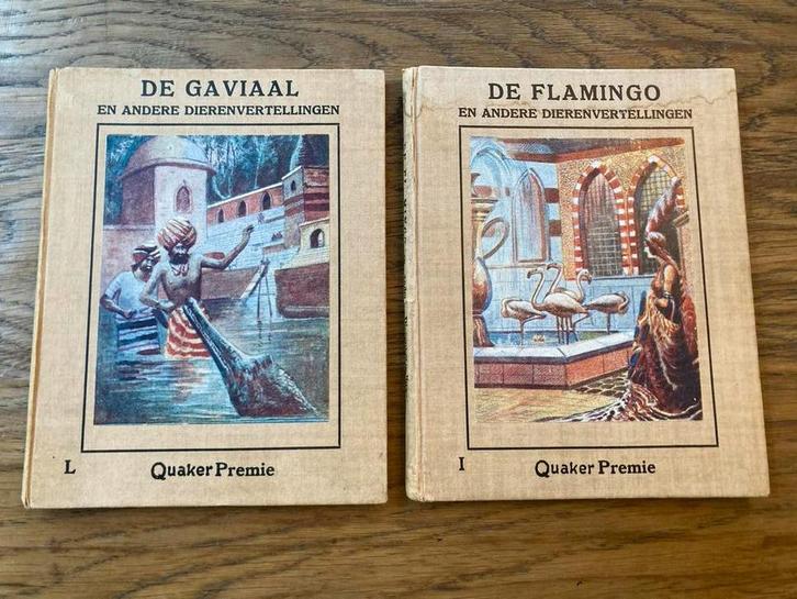 Quaker Oats Kinderboekjes De Flamingo en De Gaviaal uit 1937, Boeken, Kinderboeken | Jeugd | onder 10 jaar, Gelezen, Fictie algemeen