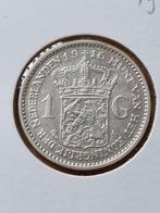 1 gulden 1916 Wilhelmina, Postzegels en Munten, Munten | Nederland, Ophalen of Verzenden, Koningin Wilhelmina, 1 gulden, Zilver