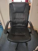 Degelijke zwarte bureau stoel tegen elk aannemelijk bod, Ophalen of Verzenden, Gebruikt, Zwart, Bureaustoel