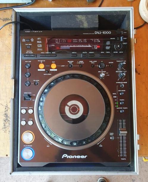 Pioneer DVJ-1000 met flightcase, Muziek en Instrumenten, Dj-sets en Draaitafels, Gebruikt, Draaitafel, Pioneer, Ophalen of Verzenden