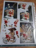 k59 KE27 kerstman wensput knipvel, Hobby en Vrije tijd, Kaarten | Zelf maken, Ophalen of Verzenden, Nieuw, Kerst, Knipvel