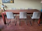 Eettafel 230x90, Ophalen, Gebruikt, 200 cm of meer, 50 tot 100 cm