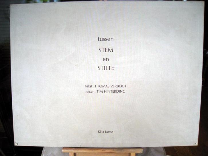 Verbogt, Th. & Hinterding, T. - Tussen stem en stilte (1998), Antiek en Kunst, Kunst | Etsen en Gravures, Ophalen of Verzenden