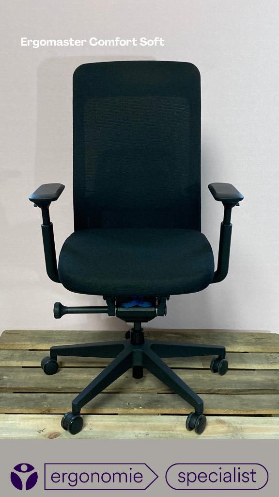 bureaustoel Ergomaster Comfort Soft, Huis en Inrichting, Bureaustoelen, Nieuw, Bureaustoel, Zwart, Ergonomisch, Ophalen