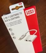 2 in 1 lightning to aux & lightning CARPOINT, Ophalen of Verzenden, Zo goed als nieuw, Apple iPhone