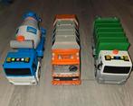 Speelgoed Vrachtwagens - Cementwagen, Vuilniswagen, Shredder, Ophalen of Verzenden, Gebruikt