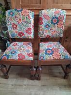 2 Kloosterstoelen Flower Power - Opnieuw Bekleed, Ophalen