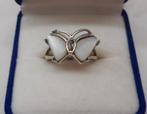 Zilveren ring vlinder maat 17 nr.1680, Sieraden, Tassen en Uiterlijk, Ringen, Verzenden, Zo goed als nieuw, 17 tot 18, Dame